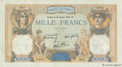1000 Francs CÉRÈS ET MERCURE type modifié FRANCE  1940 F.38.42 TTB