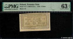 4 Zloty POLAND  1794 P.A11 UNC-