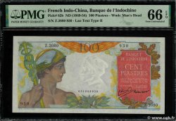 100 Piastres FRENCH INDOCHINA  1947 P.082b UNC