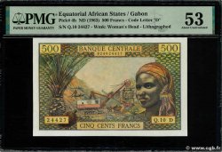 500 Francs EQUATORIAL AFRICAN STATES (FRENCH)  1965 P.04h XF+