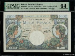 1000 Francs COMMERCE ET INDUSTRIE FRANCE  1944 F.39.05 UNC-
