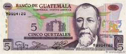 5 Quetzales GUATEMALA  1983 P.060c SPL