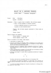 5 Francs FEMME CASQUÉE Planche FRANCE  1975 F.03pl pr.NEUF