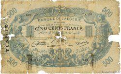 500 Francs Grand numéro TUNISIA  1924 P.05b