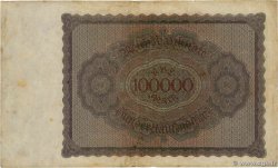 100000 Mark DEUTSCHLAND  1923 P.083a S