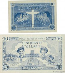 10 et 50 Vaillants Lot FRANCE régionalisme et divers  1930 P.- TTB