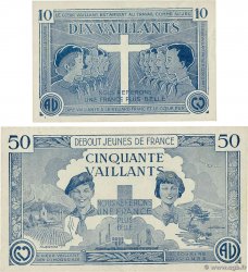 10 et 50 Vaillants Lot FRANCE regionalism and various  1930 