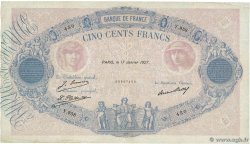500 Francs BLEU ET ROSE FRANCE  1927 F.30.30 VF-