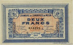 2 Francs FRANCE régionalisme et divers Melun 1915 JP.080.05 SUP