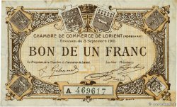 1 Franc FRANCE régionalisme et divers Lorient 1915 JP.075.21 TTB+