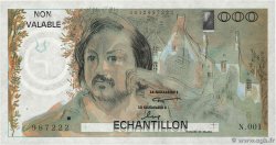 1000 Francs BALZAC Échantillon FRANKREICH  1980 EC.1980.01 ST