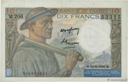 10 Francs MINEUR FRANCIA  1949 F.08.22a q.SPL