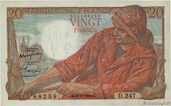 20 Francs PÊCHEUR FRANCIA  1950 F.13.17a EBC