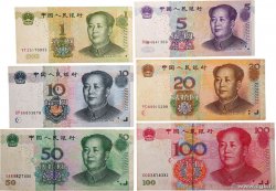 1 au 100 Yuan Lot CHINA  2005 P.0895 et P.903 à P.907
