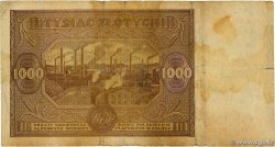 1000 Zlotych POLEN  1946 P.122 fS