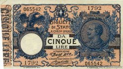 5 Lire ITALIEN  1915 P.023c fVZ
