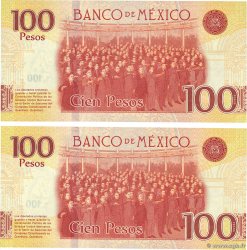 100 Pesos Consécutifs MEXIQUE  2017 P.130c NEUF