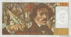 100 Francs DELACROIX modifié FRANCE  1984 F.69.08a pr.SUP