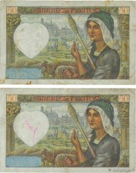 50 Francs JACQUES CŒUR Lot FRANCE  1942 F.19.20 TB