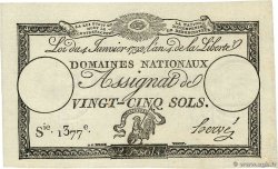 25 Sols FRANCE  1792 Ass.25a pr.NEUF