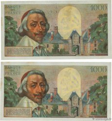 1000 Francs RICHELIEU Annulé FRANCIA  1955 F.42.11 q.AU