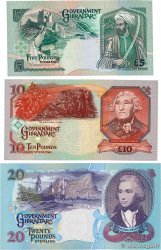 5, 10 et 20 Pounds Sterling Lot GIBRALTAR  1995 P.25a, P.26a et P.27a SC+