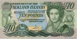 10 Pounds ISOLE FALKLAND  1986 P.14a q.FDC