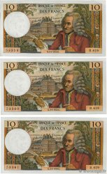 10 Francs VOLTAIRE Consécutifs FRANCIA  1970 F.62.46