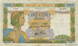 500 Francs LA PAIX FRANCIA  1942 F.32.42