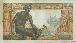 1000 Francs DÉESSE DÉMÉTER FRANCE  1942 F.40.09 TB