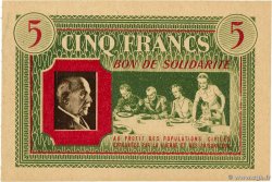 5 Francs BON DE SOLIDARITÉ FRANCE regionalismo e varie  1941 KL.05B4