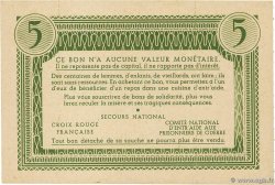 5 Francs BON DE SOLIDARITÉ FRANCE regionalism and various  1941 KL.05B4 AU+
