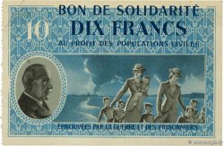10 Francs BON DE SOLIDARITÉ FRANCE regionalism and various  1941 KL.07A4 AU+
