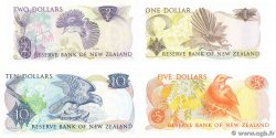 1 au 10 Dollars Lot NEW ZEALAND  1981 P.169a au P.172a UNC