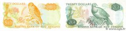 20 et 50 Dollars Lot NEW ZEALAND  1981 P.173a et P.174a UNC