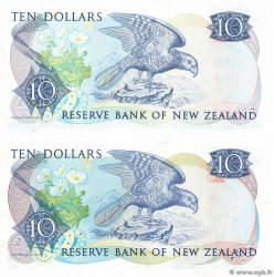 10 Dollars Remplacement NOUVELLE-ZÉLANDE  1981 P.172ar et P.172br pr.NEUF