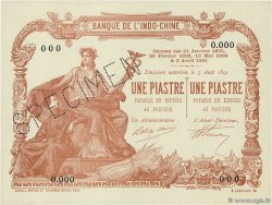 1 Piastre - 1 Piastre Spécimen FRANZÖSISCHE-INDOCHINA Saïgon 1909 P.034bs fST+