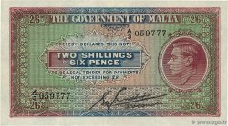 2 Shillings 6 Pence MALTE  1940 P.18 XF-