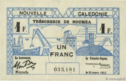 1 Franc NEW CALEDONIA  1943 P.55b VF