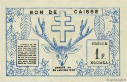 1 Franc NOUVELLE CALÉDONIE  1943 P.55b MBC