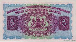 5 Dollars TRINIDAD and TOBAGO  1939 PS.102a XF
