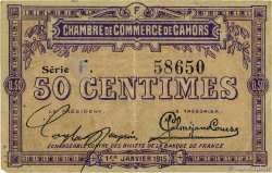 50 Centimes FRANCE regionalism and various Cahors 1915 JP.035.12