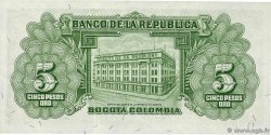 5 Pesos Oro COLOMBIA  1953 P.399a SC+
