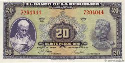 20 Pesos Oro COLOMBIE  1953 P.392d NEUF