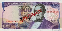 100 Pesos Oro Spécimen KOLUMBIEN  1977 P.418s2 fST