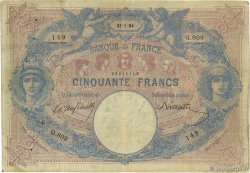 50 Francs BLEU ET ROSE FRANCIA  1894 F.14.06 BC