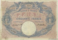 50 Francs BLEU ET ROSE FRANCIA  1897 F.14.09 RC+