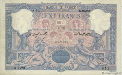 100 Francs BLEU ET ROSE FRANKREICH  1899 F.21.12 fVZ