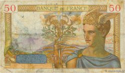 50 Francs CÉRÈS modifié Numéro spécial FRANCE  1939 F.18.22 B
