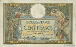 100 Francs LUC OLIVIER MERSON sans LOM FRANCE  1922 F.23.15 B+